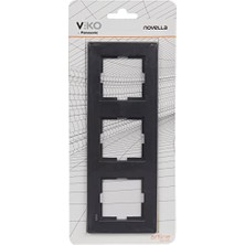 Cekar Store Viko Novella Siyah Üçlü Çerçeve