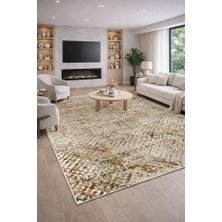 Lioara Home Retro Modern Desen Dijital Baskılı Halı – Kaymaz Taban, Leke Tutmaz, Salon & Oturma Odası Için