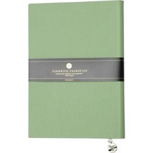Cekar Store Smyth Classic Esnek Kapak Çizgili Defter, 14.8X21 cm -Açık Yeşil