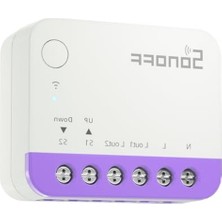 Cekar Store Mat Panjur Şalteri Mını-Rbs, 2,4 Ghz Wi-Fi, Mini Boyut, Yüzde Kontrolü, Alexa/google Home/homekit/home Assistant Desteği, Sıfır Iletken Gereklidir, 1 Adet