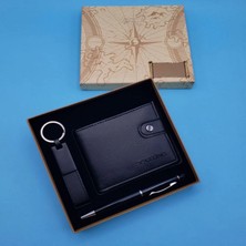 Pileli Store Siyah Touchpen Kalem Anahtarlık ve Cüzdan