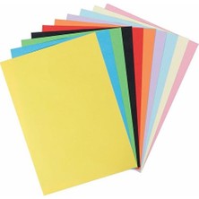 Cekar Store A4 Renkli Fon Kartonu 23 x 34 cm 10 Renk