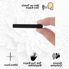 Cekar Store Slim ve Minik Ses Kayıt Cihazı Sessiz Çalışma,usb Bağlantılı, Stereo Mikrofon, Mp3 Player (32GB)