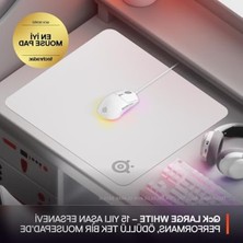 Cekar Store Steelseries Qck Large Gaming Oyuncu Mouse Pad - Beyaz