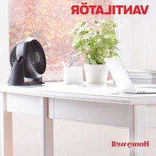 Cekar Store Honeywell Turboforce Turbo Vantilatör HT900E, Sessiz Soğutma, 90 Dereceye Kadar Ayarlanabilir Eğim Açısı, 3 Hız Ayarı, Duvara Montaj, Masa Vantilatörü - Siyah