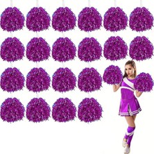 Pileli Store 10 Çift ( 20 Adet ) Fuşya Renk 23 Nisan 19 Mayıs 29 Ekim Okul Gösteri Ponponları