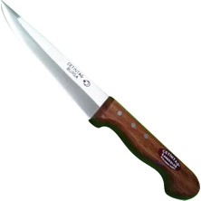 İsingir Shopping Çetintaş Bursa Kurban Kasap Bıçağı No:2, 16 Cm, Ahşap Gül Sap