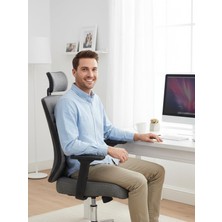 Cekar Store // Comfort Plus Dark Gray Ofis Koltuğu Makam Koltuğu Çalışma Koltuğu