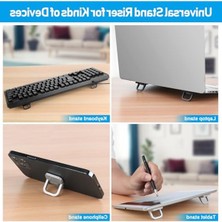 Cekar Store Mini Dizüstü Bilgisayar Standı, Taşınabilir Dizüstü Bilgisayar Standı, Havalandırmalı Soğutmalı Katlanabilir ve Hafif Ergonomik Yükseltici, Şık Bilgisayar Dizüstü Bilgisayar Tutucu Klavyelere