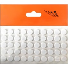 Cekar Store Eva Bazlı Darbe Ses Kapı Stoperi Keçe Yapışkanlı 10 mm (50'li Paket) Dolap Kapak Çekmece Daire Beyaz