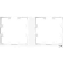 Cekar Store Viko Karre 55 Beyaz Ikili Çerçeve