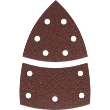 Cekar Store Bosch Professional Accessories Multi Zımpara Kağıdı 10'lu, 102 x 62/93 mm 80 Kum 11 Delik, Yeşil