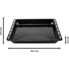 Maggen Ankastre Emaye Fırın Tepsisi 46,5X37,0X6 cm Bosch Siemens Beko Arçelik Vestel Profilo Uyumlu