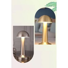 Cekar Store Şarjlı Dokunmatik Dekoratif Dim Edilebilir Masa Lambası (Rosegold, Mantar)          [enerji Sınıfı A]