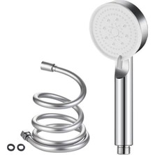 Cekar Store Dark Duş Başlığı Seti - 175 cm Siyah Spiral Banyo Duş Hortumu + 5 Fonksiyonlu Yüksek Basınçlı Su Tsarruflu Siyah El Duşu