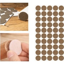 Cekar Store Pacific Mobilya Keçesi,kendinden Yapışkanlı Zemin Koruyucu Kahverengi (Çap 20MM)