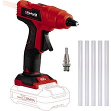 Cekar Store Einhell Akülü Akülü Sıcak Silikon Mum Tabancası Te-Cg 18 Li - Solo Power X-Change (Lityum-Iyon, 5 Yapıştırma Çubuğu ve Düz Yapıştırıcı Ucu Dahil) - 4522200