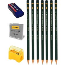 Cekar Store A5 Eskiz Defteri Spralli 50 Yaprak Karakalem Çizim Seti Gölgelendirme Kalemi Hamur Silgi Fatih Dereceli Kalem Hobi Tasarım Seti