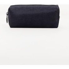 Cekar Store 01104 Siyah Krinkıl Kumaş Tek Gözlü Yıkanabilir Kalemlik Kalem Kutusu Makyaj Çantası