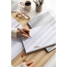 Cekar Store A4 Spiralli Karton Kapak 4'lü Set Kareli Okul Defteri 80 Yaprak - Ders Programlı Çok Renkli