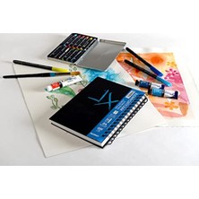 Cekar Store Xl Kağıt, Dokulu, Karışık Medya, 160 G/m², A4, Orta Tanecikli, Spiral Blok, Uzun Sayfa, 60 Beyaz Yaprak, Profesyonel Sanatçılar ve Öğrenciler Için Ideal