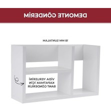Cekar Store Pıkas Ahşap Masaüstü Çok Amaçlı Düzenleyici Raf – Ev, Ofis ve Mutfak Tezgahı Için Fonksiyonel Organizer Ünitesi