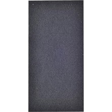 Cekar Store Siyah Keçe Tek Parça Büyük Model 12 x 24 cm Yapışkanlı Sandalye, Masa, Koltuk Altı Parke Koruma