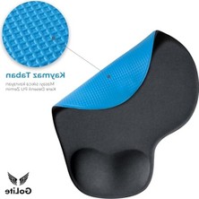 Cekar Store Golite Ergonomik Bilek Destekli Mouse Pad – Kaymaz Taban, Yumuşak ve Konforlu Bilek Desteği, Uzun Süreli Kullanım Için Rahat Fare Altlığı, Siyah