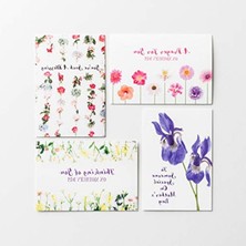 Cekar Store Anneler Günü Kartı Çeşitleri - 24 Çeşitli Çiçekli Kutulu Kart (70925)