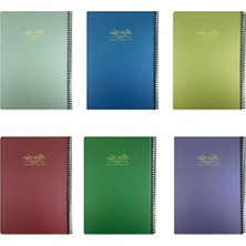 Cekar Store 187727 Defter 17X24 Metal Notes Spiralli Pp 80 Yaprak Kareli 4474