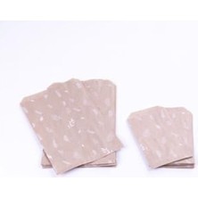 Cekar Store Yaprak Desenli 25 Adet Kraft Kese Kağıdı, 11X20 cm