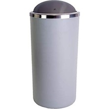 Cekar Store Lenox M-E48-07 Çöp Kovası, Gri, 35 Lt
