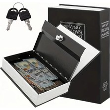 Cekar Store Kitap Sözlük Görünümlü 18CM Kasa Kitap Para Gizli Güvenli Kilitli Para Kasası