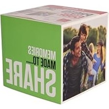 Cekar Store Canon Photo Cube Creative Pack, Green - PP-201 Glossy Iı Fotoğraf Kağıdı 5x5" (40 Yaprak) + Fotoğraf Çerçevesi - Canon Pıxma Yazıcıları ile Uyumlu