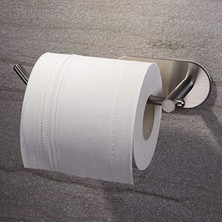 Cekar Store Paslanmaz Çelik Tuvalet Kağıtlığı Askısı Yapışkanlı Sistem Model: Hamburg
