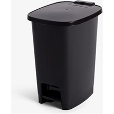 Cekar Store Lüx Serisi Pedallı 10 Litre Çöp Kovası Siyah