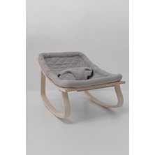 Babycom Gri Naturel Ahşap Sallanır Ana Kucağı Ergonomik Yapı ile Güvenli Bebek Taşıma