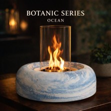 Botanic Series - Ocean Masaüstü Şömine | Bioethanol Yakıtlı | Dumansız | Kokusuz | Yakıt Hediyeli