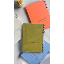 Cekar Store Fark Tanıtım Spiralli 80 Yaprak Noktalı A5 Defter, Not Defteri, Okul Defteri, 4 Farklı Renk Seçeneği (04 Orange Coral)