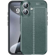 Colezium  Iphone 16 Kılıf Auto Fus Kapak - Koyu Yeşil