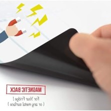 Cekar Store Dünya Magnet Aylık Magnet Planlayıcı, 35X50 cm Katlanabilir Silinebilir Mıknatıslı Yazı Tahtası Pano + 3 Kalem