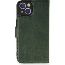 Colezium  Iphone 14 Kılıf Trend S Plus Kapaklı Kılıf - Yeşil