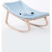 Babycom Mavi Naturel Ahşap Anakucağı