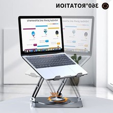 Cekar Store Masa Için Dizüstü Bilgisayar Standı, 360° Dönebilen Tabanlı Ayarlanabilir Bilgisayar Standı, Işbirliğine Dayalı Çalışma Için Ergonomik Dizüstü Bilgisayar Yükselticisi, Katlanabilir ve