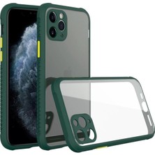 Colezium  Iphone 11 Pro Max Kılıf Miami Şeffaf  - Koyu Yeşil