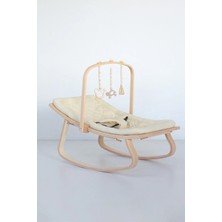 Babycom Ana Kucağı Bej Ahşap Oyuncaklı Ergonomik Yapı ile Güvenli Bebek Kullanımı