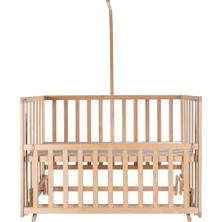 Babycom Naturel Anne Yanı 4 Kademeli Beşik 70X130