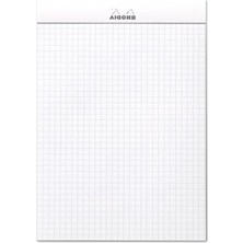 Cekar Store Beyaz Bloknot Defter, Kareli, 148X210 mm