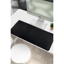 Cekar Store 90X40 Xl Deri Mouse Pad,ofis,masa Matı Sümen,konforlu Mouse Pad,çift Yönlü (Siyah)