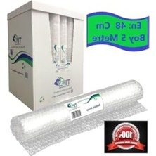 Cekar Store Balonlu Naylon Sargı 2 Adet 48 cm En 5 Metre Boyunda Havalı Eşya Koruma Ambalaj Pat Pat 2' Li